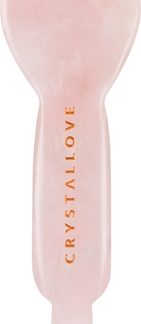 CrystalloveRose Quartz Spoon Eye Gua Sha attrezzo per il massaggio del contorno occhi1 pz