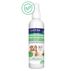 Anti insect lotion – Antiparasitic – Insect repellent – ​​240 ml – Dog and cat – LAPSA