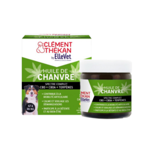 Hemp Oil – Joints and itching – Dog – 12 to 36 kg – 45 capsules – Clément Thékan