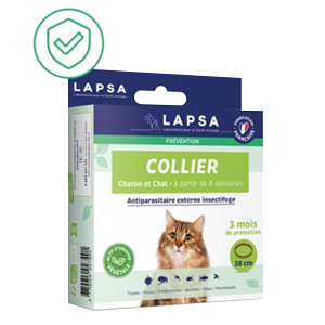 Pest collar – Insect repellent – ​​Cat and kitten – 38 cm – LAPSA