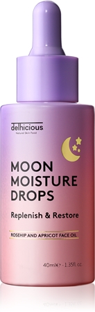 delhiciousMOON MOISTURE DROPS olio siero nutriente per la rigenerazione della pelle40 ml