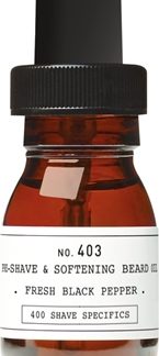 DepotNo. 403 Pre-Shave&Softening Beard Oil olio pre-rasatura Fresh Black Pepper 30 ml