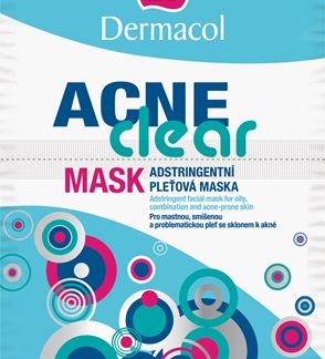 DermacolAcne Clear maschera viso per pelli problematiche, acne2x8 g