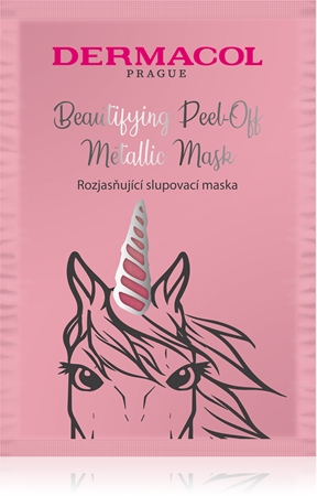 DermacolBeautifying Peel-Off Metallic Mask maschera peel-off illuminante15 ml