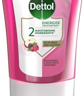 DettolEnergise Liquid Hand Wash Wild Berries & Crisp Apple ricarica per dosatore di sapone contactless 250 ml