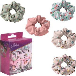 DisneyPrincess Scrunchies elastico per capelli per bambini 5 pz
