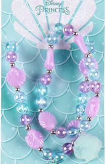 DisneyThe Little Mermaid Necklace and Bracelets set per bambini 2 pz
