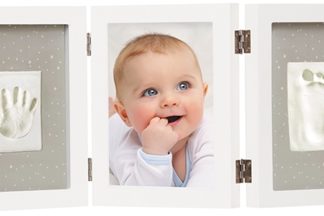 DookyLuxury Memory Box Triple Frame Printset set impronte neonato 1 pz