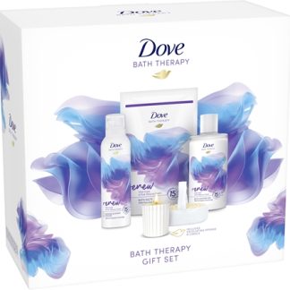 DoveBath Therapy Renew confezione regalo per il bagno Wild Violet & Pink Hibiscus 5 pz