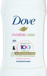 DoveInvisible Care Antiperspirant antitraspirante solido contro le macchie bianche senza alcool Water Lily & Rose 40 ml