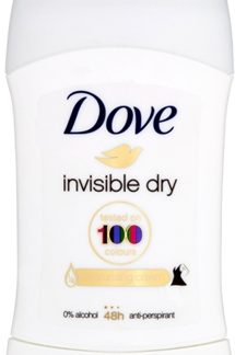 DoveInvisible Dry Antiperspirant antitraspirante solido contro le macchie bianche 48 ore 40 ml