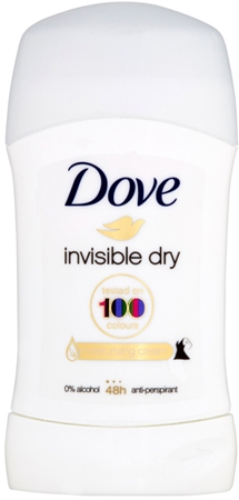 DoveInvisible Dry Antiperspirant antitraspirante solido contro le macchie bianche 48 ore 40 ml