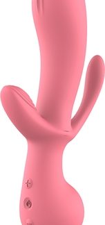 Dream ToysAmour Triple Pleasure Clair vibratore con stimolatore clitorideo 22 cm