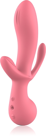 Dream ToysAmour Triple Pleasure Clair vibratore con stimolatore clitorideo 22 cm