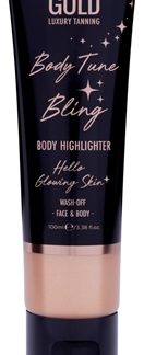 Dripping GoldLuxury Tanning Body Tune Bling illuminante in crema per corpo e viso 100 ml