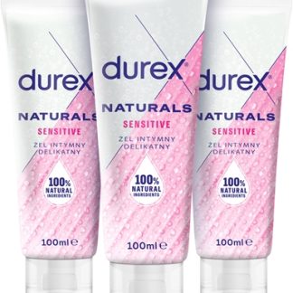 DurexNaturals Sensitive 2+1 gel lubrificante confezione conveniente 3× 100 ml