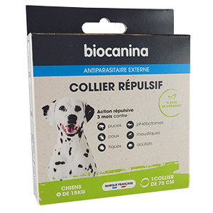 Repellent collar – External antiparasitic – Dog – over 15 kg – Collar 75 cm – BIOCANINA