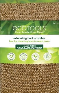 EcoToolsBath & Shower Scrubber guanto di spugna per la schiena 1 pz