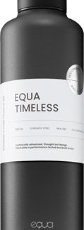 EquaTimeless bottiglia in acciaio inox per l’acqua colore Dark 1000 ml