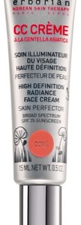 ErborianCC Crème Centella Asiatica crema illuminante per una tinta uniforme della pelle SPF 25 confezione piccolacolore Doré 15 ml