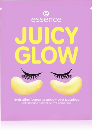 essenceJUICY GLOW BANANA maschera occhi per il contorno occhi2 pz