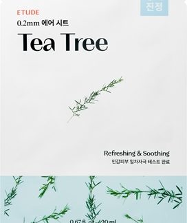 ETUDE0.2 Therapy Air Mask Tea Tree maschera lenitiva in tessuto con effetto rinfrescante20 ml