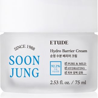ETUDESoonJung Hydro Barrier Cream crema lenitiva e protettiva intensa per pelli sensibili e irritate75 ml