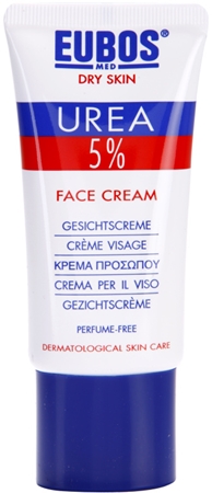 EubosDry Skin Urea 5% crema idratante intensa per il viso 50 ml