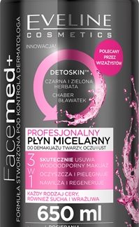 Eveline CosmeticsFaceMed+ acqua micellare struccante e detergente con effetto disintossicante650 ml