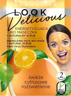 Eveline CosmeticsLook Delicious Orange & Lime maschera idratante e illuminante effetto scrub10 ml