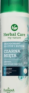 FarmonaHerbal Care Black Mint deodorante spray per piedi e scarpe 150 ml