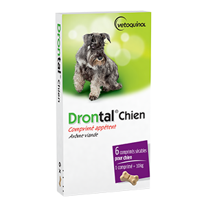 Drontal Dog - Broad spectrum dewormer - 6 tablets - VETOQUINOL