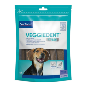 VeggieDent Fresh – Tartar and breath – M – from 10 to 30 kg – 15 strips – Dog – VIRBAC