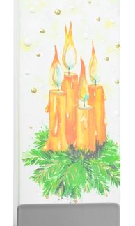 FlatyzHoliday Advent Wreath with Four Candles candela decorativa 6x15 cm