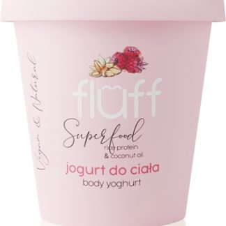FluffRaspberries & Almonds yogurt per il corpo Rice Protein & Coconut Oil 180 ml