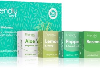 Friendly SoapLeafy and Herbaceous set di saponi solidi