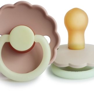 FRIGGDaisy Size 1:0-6 months ciuccio Blush night/Cream night 2 pz