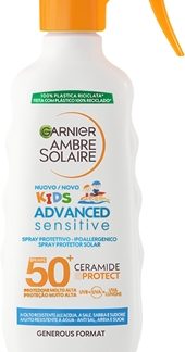 GarnierAmbre Solaire Advanced Sensitive Kids latte abbronzante protettivo in spray SPF 50+ per bambini 270 ml