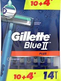 GilletteBlue II Plus rasoi monouso per uomo 14 pz