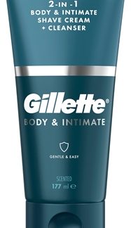 GilletteBody&Intimate 2in1 Shave Cream prodotto per la depilazione dell’inguine con emulsione detergente per uomo 150 ml