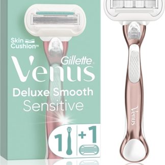 GilletteVenus Deluxe Smooth Sensitive Rosegold rasoio + testina di ricambio 1 pz