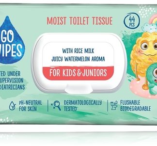 GoWipesFor Kids & Juniors carta igienica umidificata per pelli sensibili 44 pz