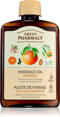 Green PharmacyEssential oils of Orange Massage Oil olio massaggio riscaldante 200 ml