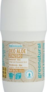 GreenaturalDeodorant Roll-On Ginger deodorante minerale con acido ialuronico 75 ml