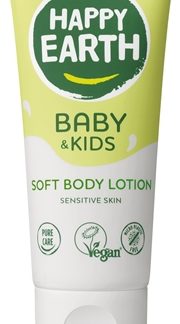 Happy Earth100% Natural Soft Bodylotion for Baby & Kids crema per bambini 200 ml