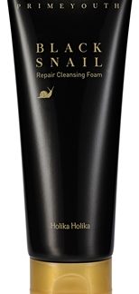Holika HolikaPrime Youth Black Snail mousse detergente con estratto di bava di lumaca100 ml