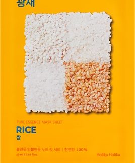Holika HolikaPure Essence Rice maschera in tessuto per una pelle illuminata e vitale23 ml