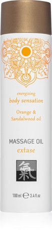 HOTShiatsu olio corpo per massaggi Exstase Orange & Sandalwood 100 ml