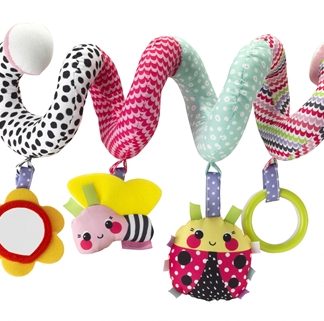 InfantinoActivity Spiral Pink giocattolo pendente a contrasto 1 pz