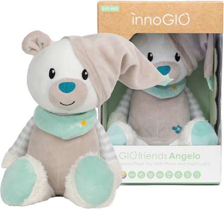 innoGIOGIOfriends Interactive Plush Toy doudou per la nanna con melodia Angelo 1 pz